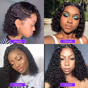 วิกผมหยิกแบบหยิกสำหรับผู้หญิงผิว<span class=keywords><strong>ดำ</strong></span>วิกผมบ็อบสั้นสำหรับคนบราซิล - Product Image 4