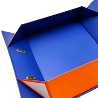 Caja de Regalo Portátil Personalizada con Cierre Magnético, Asa de Cuero PU de Lujo, Caja de Embalaje de Papel Plegable, Ecológica para Prendas