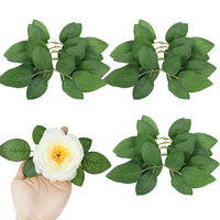 25 pièces/sac, fleurs artificielles en mousse PE rose de 8 cm avec tige pour décoration de gâteau de mariage, Saint-Valentin, Nouvel An chinois