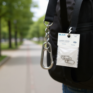 ILAN Keychain <b>Clips</b> 30mm Metal Carabiner <b>Hooks</b> for Keys and Bags 3Pc Pack - Product Image 3