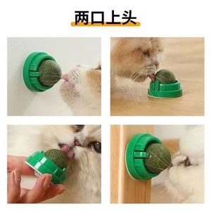 Jouets à mâcher en forme de boules de catnip pour chats, jouet pour animaux de compagnie en plastique durable pour intérieur - Product Image 5