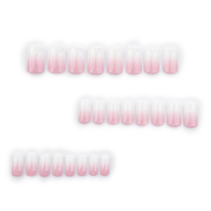 Nuevo Producto: <span class=keywords><strong>Uñas</strong></span> Postizas Minimalistas en Degradado Rosa <span class=keywords><strong>y</strong></span> Blanco, Forma Cuadrada Corta, Adhesivas, Simples <span class=keywords><strong>y</strong></span> <span class=keywords><strong>Elegantes</strong></span> - Product Image 3