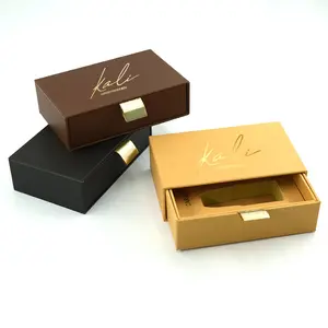 5ml 10ml 15ml 0.5oz 1 oz small perfume oil packaging slide empty luxury essential oil box with ribbon for vial bottle