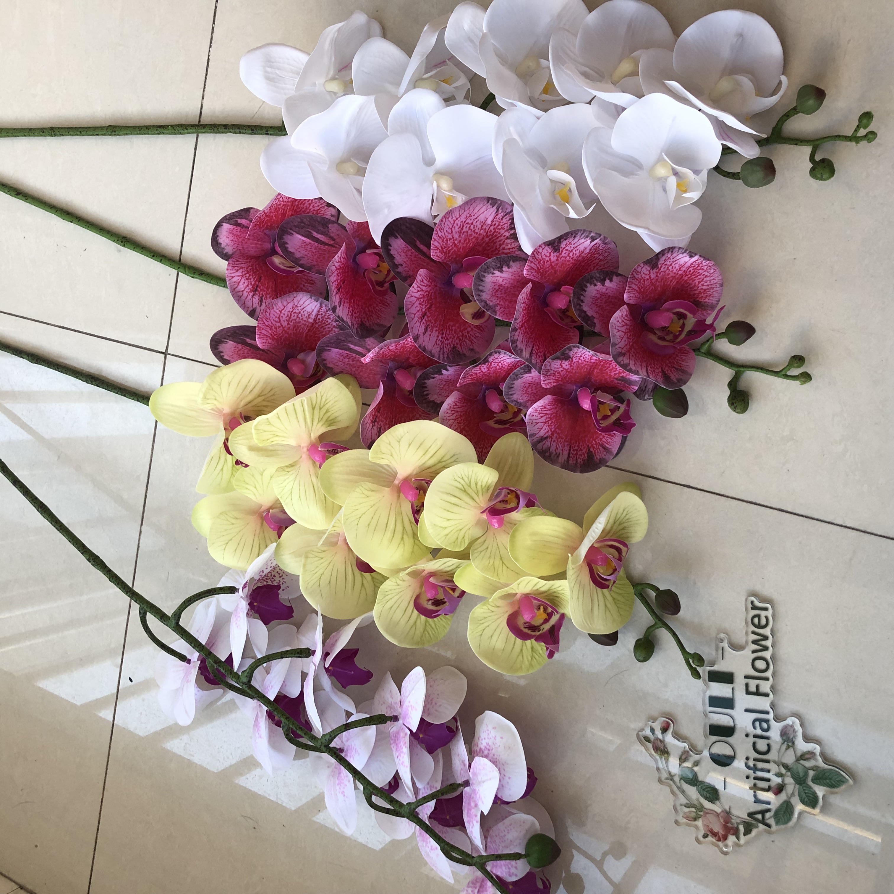 Ghirlanda Di Orchidee Artificiali Per Auto – Decorazione Cofano Matrimonio Rosa/Bianco Con Ventose