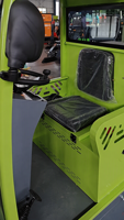 Balayeuse industrielle autoportée XY-A15 semi-fermée pour usine, entrepôt, parc logistique, propriété, aspiration de particules de 4 cm