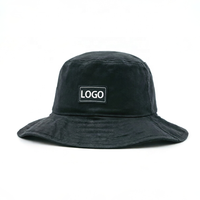 Chapeau Bob en Coton Noir Vierge Personnalisable pour Événements d'Entreprise, Cadeaux Promotionnels en Gros, Marchandises de Marque