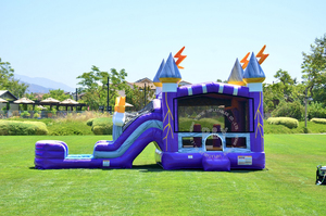 Castillo hinchable para saltar, Combo de Thunderbolt Dual Lane, púrpura - Product Image 6