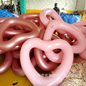 Flotador Inflable en Forma de Corazón de 120 cm, PVC Engrosado, para Adultos, Uso en Parques Acuáticos y Resorts - Product Image 1