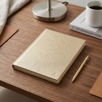 Carnet de notes relié en cuir avec logo personnalisé, journal, livre de notes pour les souvenirs d'événements de lancement de marques de luxe