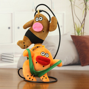 Portachiavi Trendy HECION a Forma di Persona Pazzo in Peluche, Giocattolo Creativo e Simpatico, Charm per Borse - Product Image 3