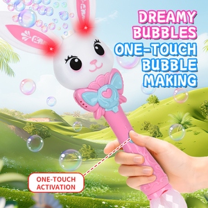 Bâton à bulles pour jouer en plein air Bemay Toy, baguette à bulles en forme de lapin avec lumière et <span class=keywords><strong>musique</strong></span> - Product Image 3