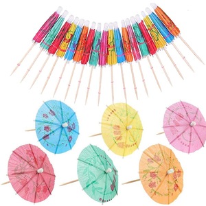 Craft Paper Umbrella Tags Cocktail Decorations Watermelon Pineapple Flamingo Party Supplies Disposable Fruit Tags - Product Image 5