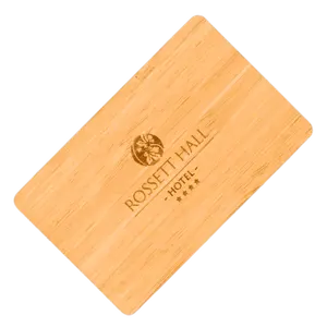 Bambou 13.56 Mhz Haute Sécurité RFID 13.56 Mhz NXP MIFARE Ultralight(R) EV1 EV2 EV3 Clé d'hôtel en bois Carte à puce <span class=keywords><strong>de</strong></span> luxe - Product Image 2