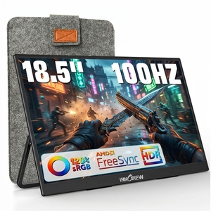 Moniteur portable 18,5 pouces 100Hz FHD 1080P Écran IPS 120 SRGB Affichage externe pour ordinateur portable FreeSync avec support pour PS4 <span class=keywords><strong>Gamer</strong></span> - Product Image 1
