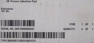 全新原装现货 SM503FC/U0E0100E/STD 仓库工业自动化 PLC 编程控制器 - Product Image 2