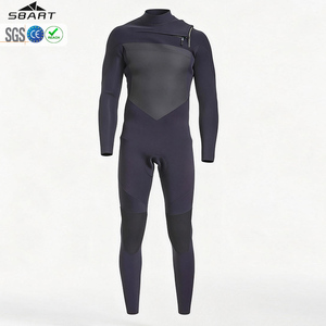Traje de <span class=keywords><strong>Neopreno</strong></span> Elástico para Hombre, para Surf y Buceo, de <span class=keywords><strong>4</strong></span>/3mm o <span class=keywords><strong>3</strong></span>/2mm, de una Pieza, con Cierre en el Pecho, Térmico - Product Image 1