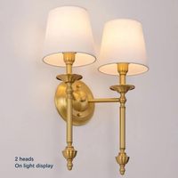 Lampes murales LED créatives de luxe en laiton, luminaires muraux modernes à intensité variable, couleur personnalisable pour chambre, hôtel, salon