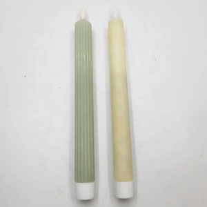 Wedding Decor Luxurious Real Wax Electric Remote Control Flickering Flameless Led <strong>Taper</strong> <strong>Candle</strong> - Product Image 4