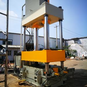 مكبس هيدروليكي بأربعة أعمدة بأربعة أعمدة بضغط عالٍ-غطاء فتحة رجل مزدوج الحركة يتميز بمحرك مضخة - Product Image 3