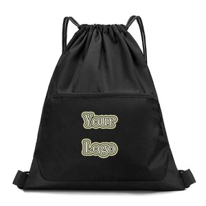 Durable Polyester <strong>Drawstring</strong> Bag Gym Lightweight Sports Backpack Outdoor Fitness Training Daypack Large Storage Travel <strong>Pouch</strong> - Product Image 2