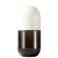 Flacon en plastique transparent de 100 ml en forme de capsule vide pour médicaments, poudre ou produits solides, emballage portable scellé, flacon séparateur