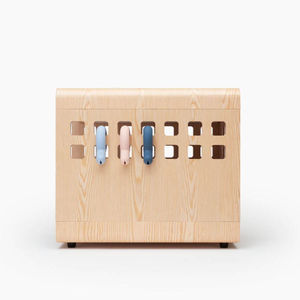 בית כלב עץ מפואר עם כריות רכות בסגנון אופנה מודרני קיימא לבעלי חיים קטנים אריזת קרטון - Product Image 5