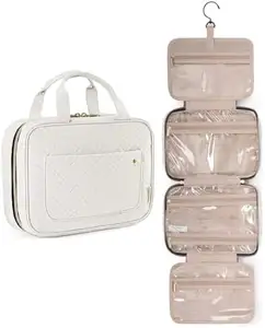 حقيبة من الأدوات الحاجية المقاومة للماء حقيبة سفر مع خطاف تعليق حقيبة مستحضرات تجميل و ماكياج منظمة سفر