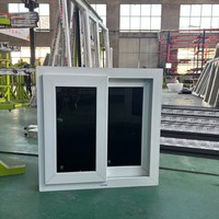Fenêtre coulissante en PVC à double vitrage isolant avec cadre multi-chambres pour cuisine d'appartement, insonorisée, fabricant certifié ISO9001