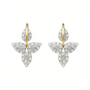 Pendientes de Diamantes de Oro de 18K de Lujo, Corte Brillante Redondo, Color D Natural, Certificados por GIA, Joyería de Boda para Mujer - Product Image 1