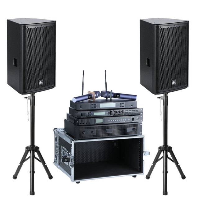 Professional 8/10/12/15 Inch Party Entertainment Audio Sound PA System DJ Speaker Full Set Customizable Active for Church