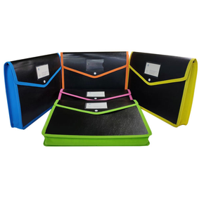 <b>Document</b> <b>Folder</b> 3 Side Gusset Stitching Series Opaque Stationery A4 Expandable File <b>Folder</b> Plastic <b>Document</b> Organizer - Product Image 1