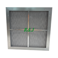 Filter HEPA dengan Kertas Fiberglass H13 H14 Pemisah Aluminium Filter Udara