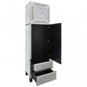 Mobili Soggiorno Sparkle Specchio Orologio Da Pavimento 1 Porta 2 Cassetti Del Basamento Orologio Casa Negozio Dell'hotel - Product Image 4