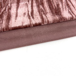 Thương hiệu mới Polyester Crepe nhăn nhung <span class=keywords><strong>Flock</strong></span> vải lụa nhung vải Hàn Quốc vải nhung để bán - Product Image 3