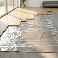 Chauffage au sol électrique flexible moderne, résistant à l'eau, 230V, tapis en aluminium pour le sol du salon
