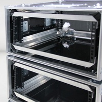 ST Personnalisé Triple 4U Rack Équipement de sonorisation Audio Absorbant les chocs Ball Flight Box Amplificateur Circuit Box Boîte de protection extérieure