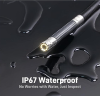 Endoscope articulé ANCEL MS50 avec écran IPS 5 pouces, 1080P, double objectif, 210° °   Sonde d'inspection de moteur automobile avec étanchéité IP67