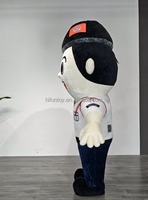 Funtoys Costume de mascotte de policier gonflable Gardien de sécurité Personnage de dessin animé Carnaval Déguisement Fête Performance Scène