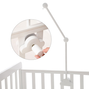 <span class=keywords><strong>Mobile</strong></span> de berceau Montessori multi-styles en bois de hêtre naturel, bras réglable et rotatif, fixation murale ou sur pied, pour chambre de bébé - Product Image 3