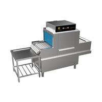 Lave-vaisselle de type plat commercial de 1.8m pour le restaurant