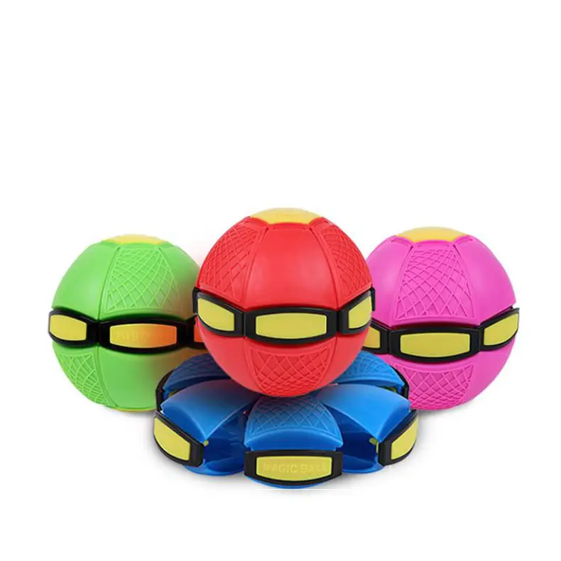 UFO boule magique, jouets volants rougeoyants portables soucoupe à mouche créative boules magiques décompression volant plat lancer disque boules jouet