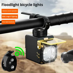 Raylights Fahrrad-Frontlicht Wiederaufladbar LED IP66 Dual-Modus Fernbedienung Lenker-Montiertes Gelbes Warnlicht - Product Image 6