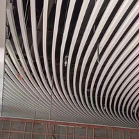 Decoración de techo falso de aluminio suspendido interior de tienda de alta calidad de diseño OEM con accesorio completo