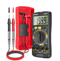 Untuk Multimeter Digital Profesional SZ08 Ultra-Tipis Ukuran Mini 220V AutoVolt USB Dapat Diisi Ulang Layar LCD Genggam Arus Tinggi