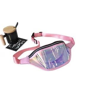Été best-seller Sports Waist Bag Running Phone Waterproof Mini Transparent Swimming Storage Cross body Laser Waist Bag