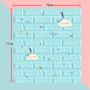 Autocollant mural 3D mignon de dessin animé à peler et à coller, papier peint auto-adhésif pour la décoration murale de la chambre d'enfant, de la crèche et de la maternelle - Product Image 3