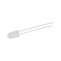 Lampe LED DIP rouge de 5 mm avec quatre supports, produit sans bordure, angle de vision de 35 degrés, courant de 20 mA, dimmable