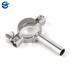 מזון כיתה סניטרית משושה צינור מחזיק עבור צינור נירוסטה 304 מהדק צינור קולב - Product Image 5