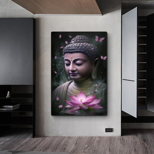 Wholesale Crystal Porcelain Diamond <strong>Painting</strong> <strong>Buddha</strong> Wall Art Religious <strong>Canvas</strong> Mural Living Room Wall Artist Home Decor <strong>Painting</strong> - Product Image 2
