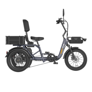 <span class=keywords><strong>Tricycle</strong></span> <span class=keywords><strong>électrique</strong></span> pliable Meetone, pneus larges 18*4.0, 3 roues, espace de chargement ouvert pour adultes, 30 km/h, autonomie 30-50 km, <200W, 48V, 200-300 kg - Product Image 6